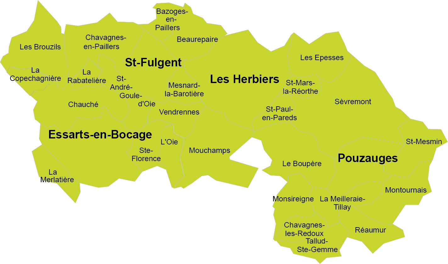 Territoire NEV territoire ADAMAD Nord Est Vendée