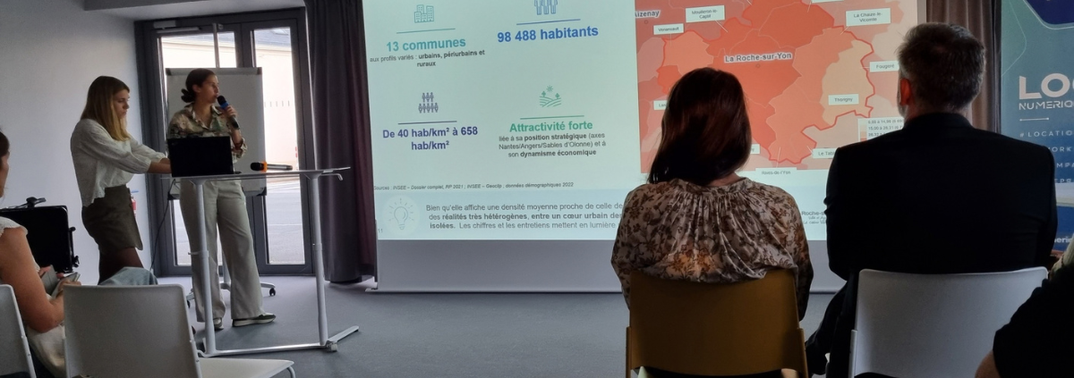Marie-Laure Pavageau et Peggy Pellé au séminaire territorial de santé